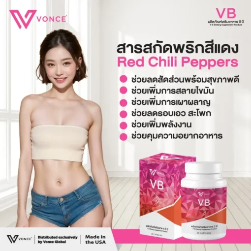 VB วีบี อาหารเสริมควบคุมน้ำหนัก ตัวช่วยเผาผลาญอย่างมีประสิทธิภาพ (1)